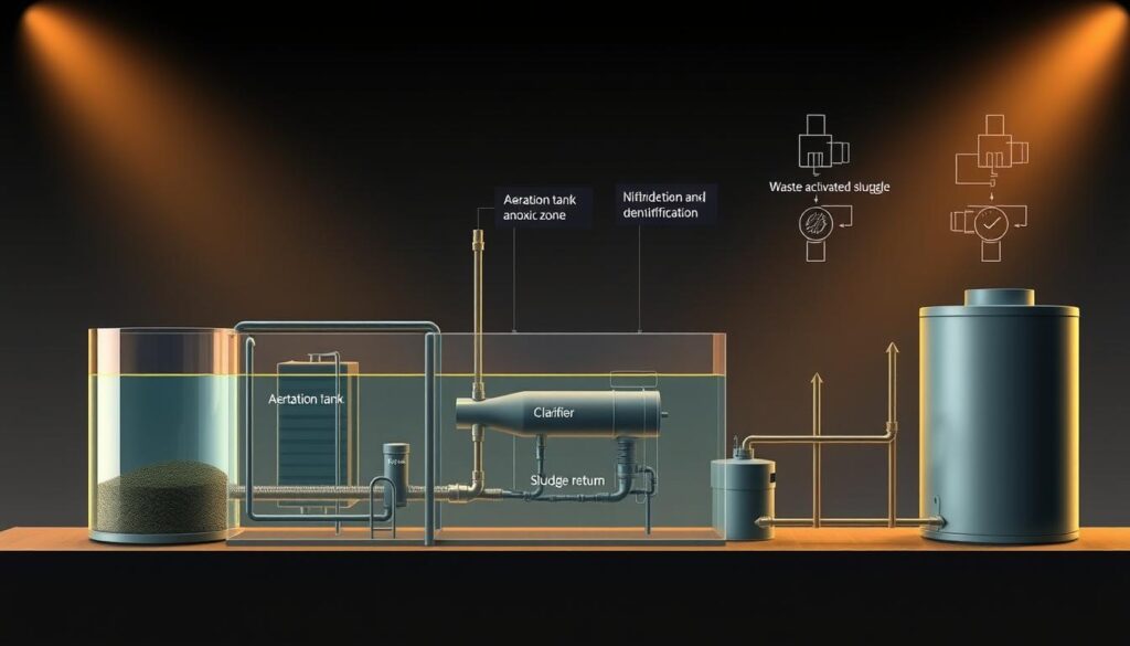 modified ludzack-ettinger system components